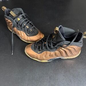 Nike Air Foamposite One Copper Youth Sneakers 644791-004 7Y Basketball Shoes